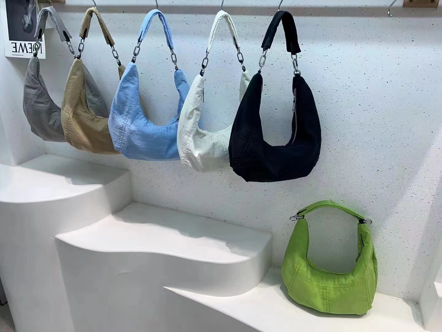 women nylon shoulder bag