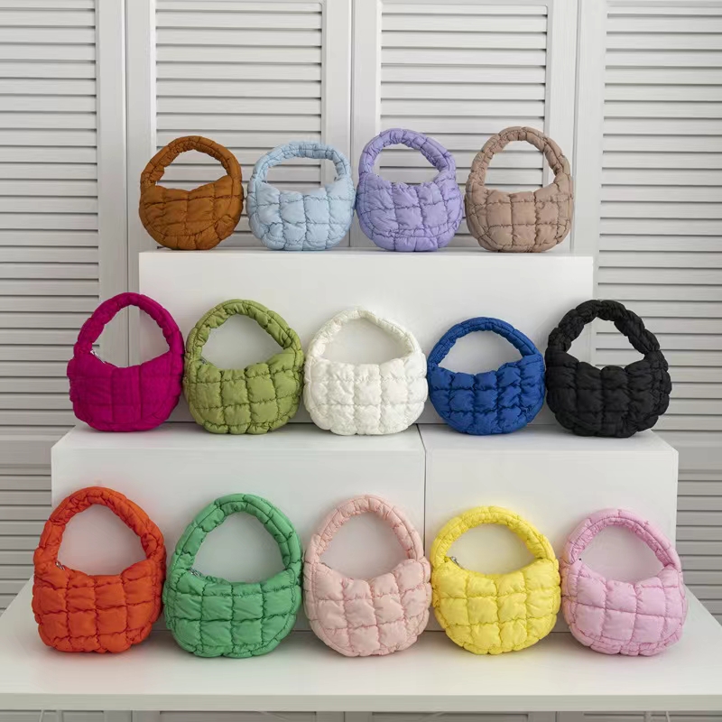 women puffer shoulder bag