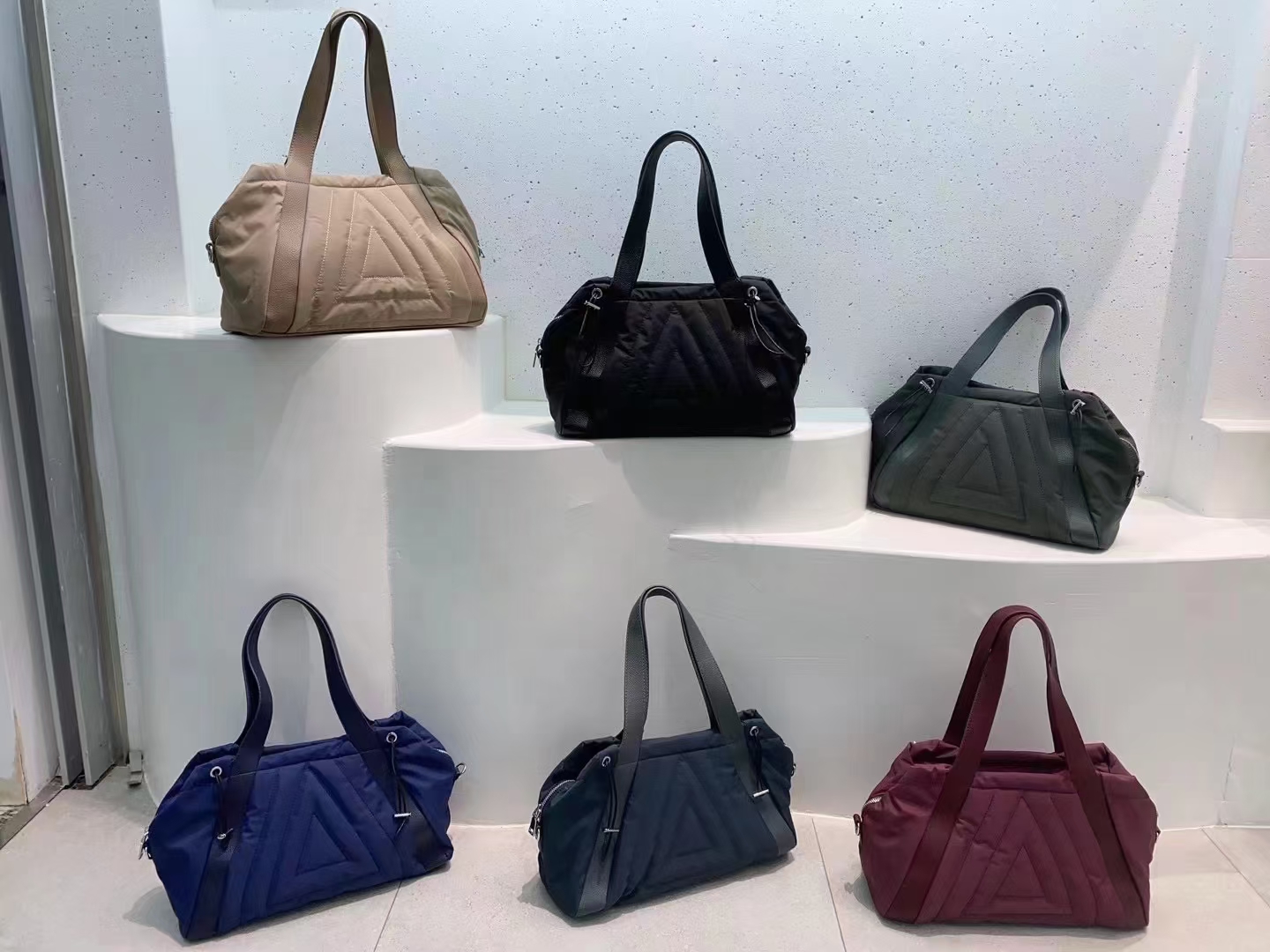 women puffer tote bag