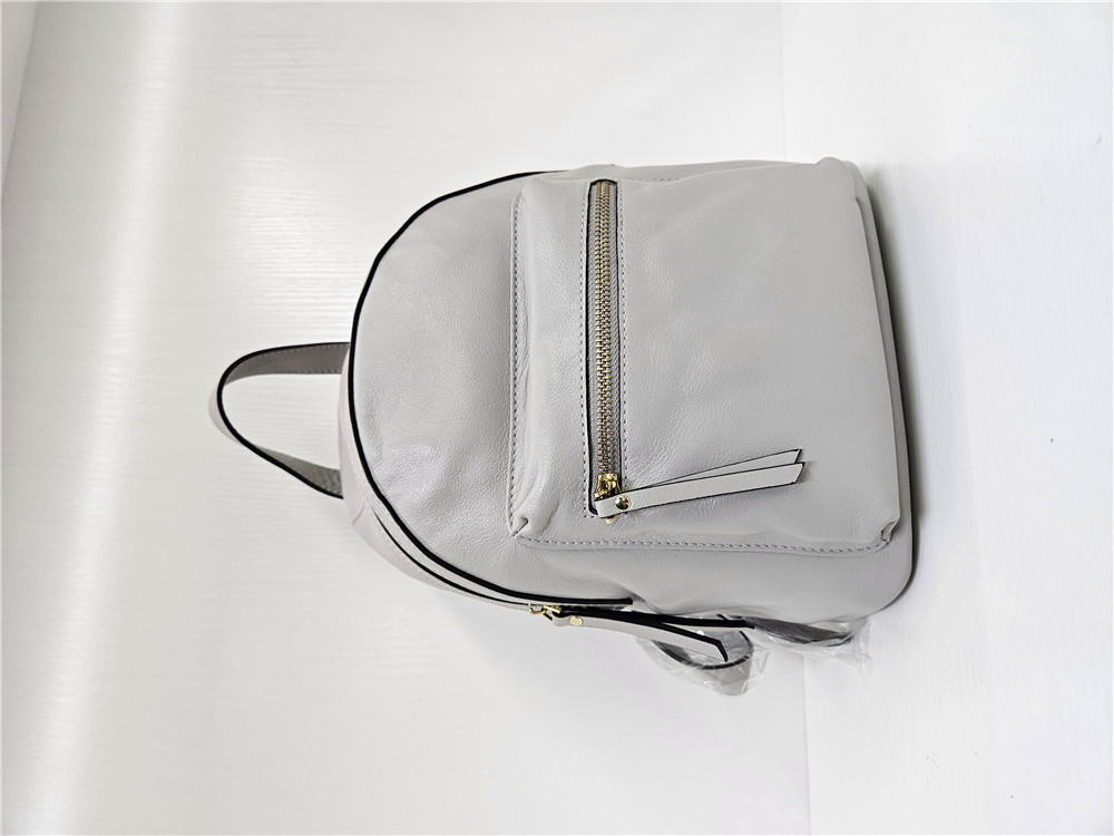 Leather mini backpack