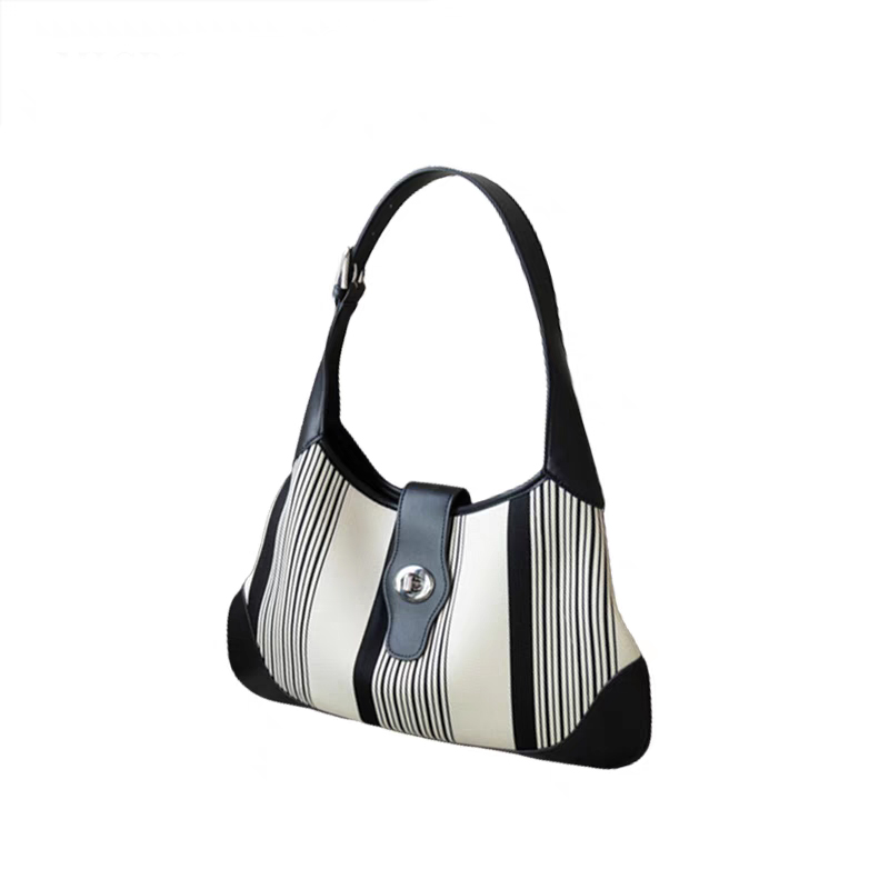 printed canvas shoulder bag