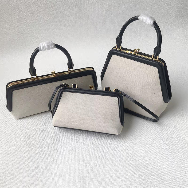 Canvas clutch bag