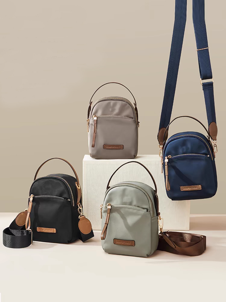 nylon crossbody phone bag