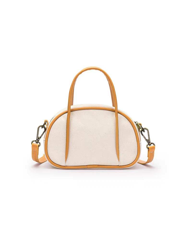 canvas shell handbag