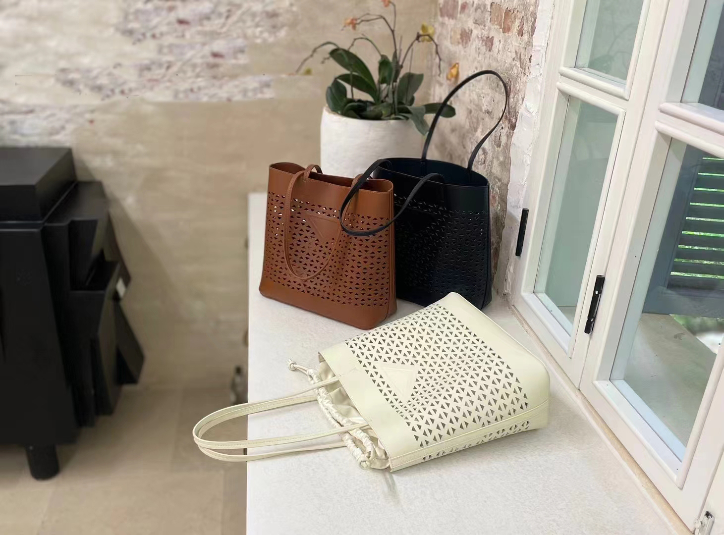 Laser cut tote bag